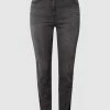 Samoon PLUS SIZE Slim Fit Jeans Mit Stretch-Anteil Modell 'Betty' - Schwarz