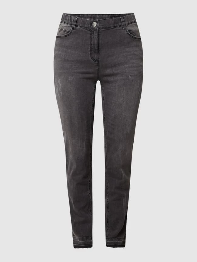 Samoon PLUS SIZE Slim Fit Jeans Mit Stretch-Anteil Modell 'Betty' - Schwarz 1 Samoon PLUS SIZE Slim Fit Jeans Mit Stretch-Anteil Modell 'Betty' - Schwarz