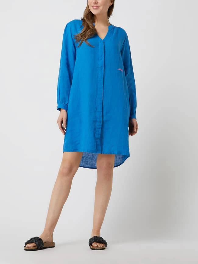 Frieda & Freddies Blusenkleid Aus Leinen - Bleu 1 Frieda & Freddies Blusenkleid Aus Leinen - Bleu