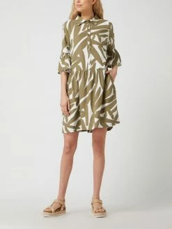 Redraft Kleid Mit Allover-Muster - Khaki