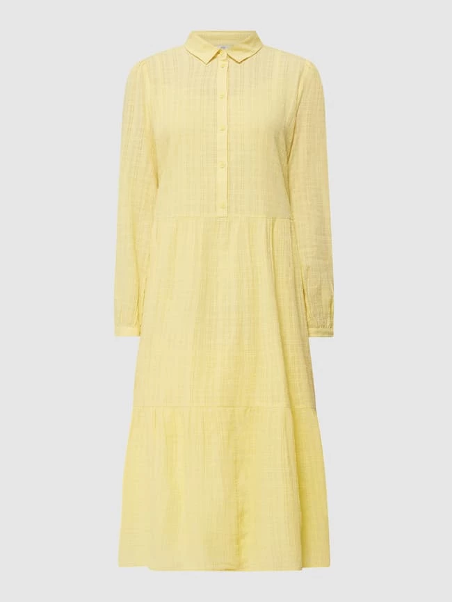 Edc By Esprit Midikleid Aus Baumwolle - Gelb 2 Edc By Esprit Midikleid Aus Baumwolle - Gelb – Bild 2