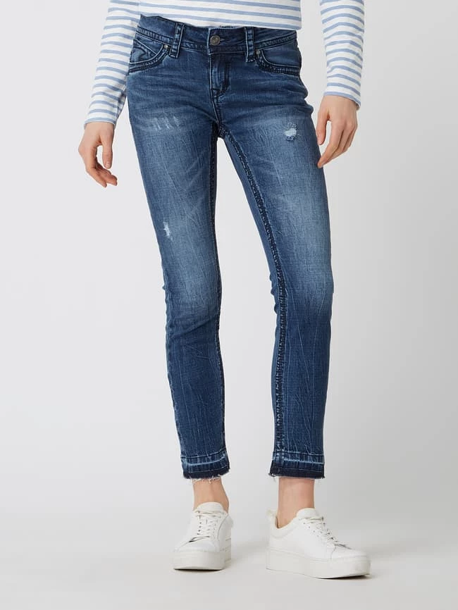 Blue Monkey Skinny Fit Jeans Mit Stretch-Anteil Modell 'Laura' - Blau 4 Blue Monkey Skinny Fit Jeans Mit Stretch-Anteil Modell 'Laura' - Blau – Bild 4