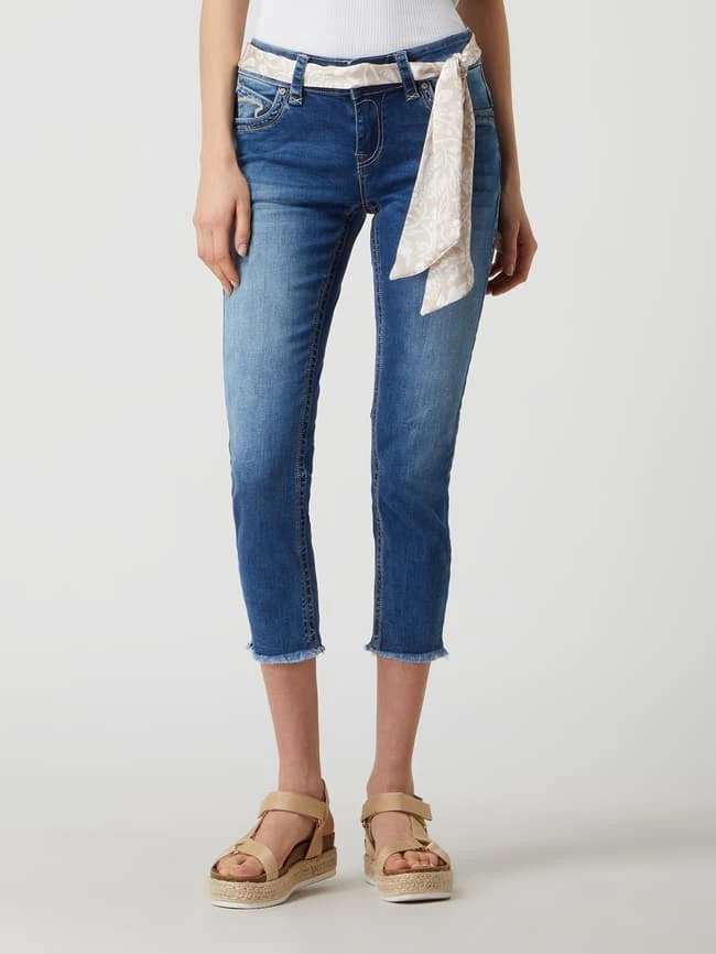 Blue Monkey Cropped Jeans Mit Stretch-Anteil Modell 'Charlotte' - Hellblau 4 Blue Monkey Cropped Jeans Mit Stretch-Anteil Modell 'Charlotte' - Hellblau – Bild 4