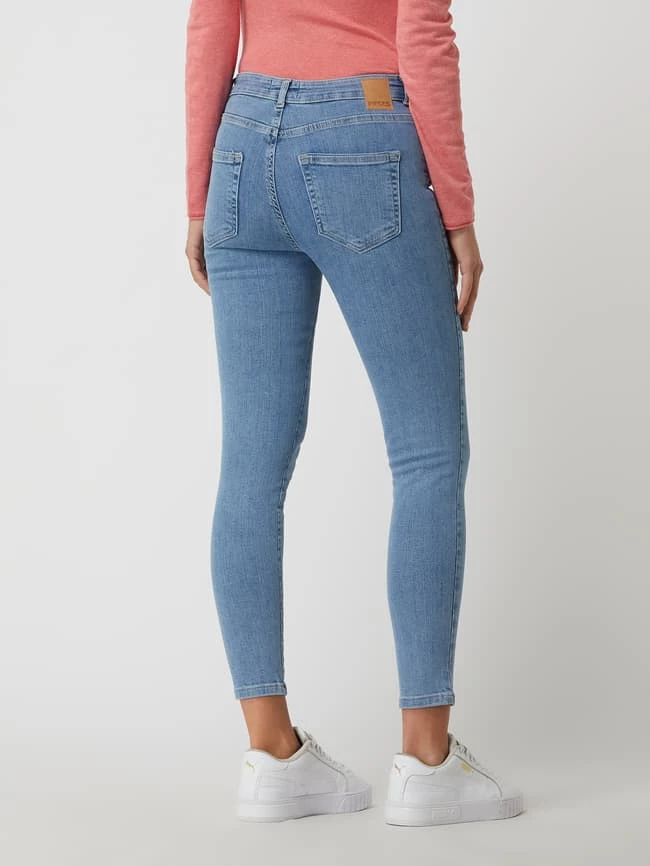 Pieces Skinny Fit Jeans Mit Stretch-Anteil Modell 'Delly' - Blau Meliert 5 Pieces Skinny Fit Jeans Mit Stretch-Anteil Modell 'Delly' - Blau Meliert – Bild 5