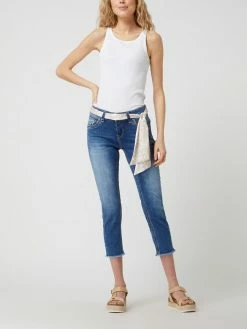 Blue Monkey Cropped Jeans Mit Stretch-Anteil Modell 'Charlotte' - Hellblau