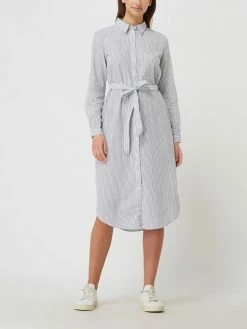 Esprit Blusenkleid Mit Streifenmuster - Bleu