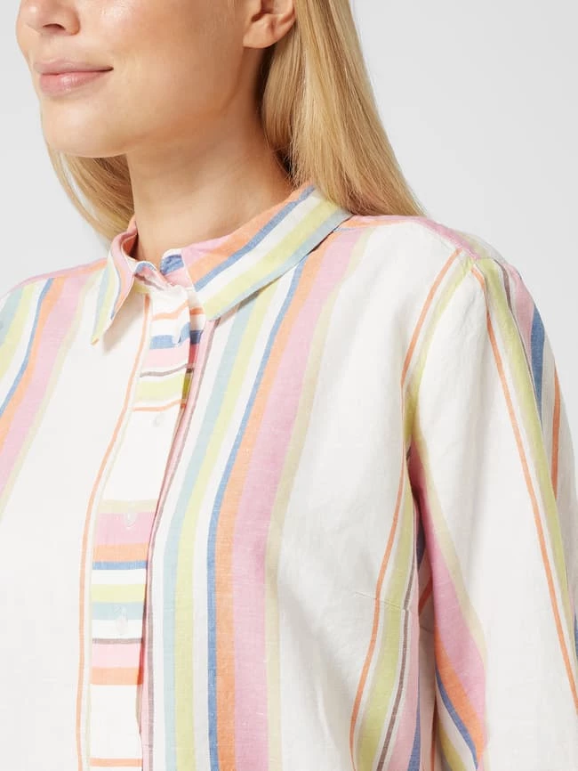 Milano Italy Hemdblusenkleid Mit Leinen-Anteil - Pink 3 Milano Italy Hemdblusenkleid Mit Leinen-Anteil - Pink - Image 3