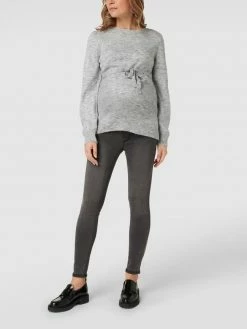 Mamalicious Umstands-Jeans Mit Stretch-Anteil - Anthrazit