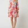 0039 Italy Kleid Mit Floralem Muster Modell 'Milly' - Pink