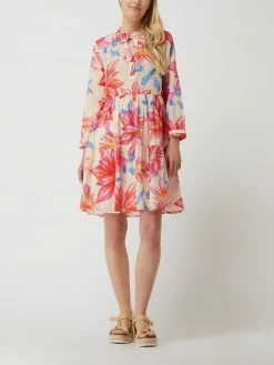 0039 Italy Kleid Mit Floralem Muster Modell 'Milly' - Pink