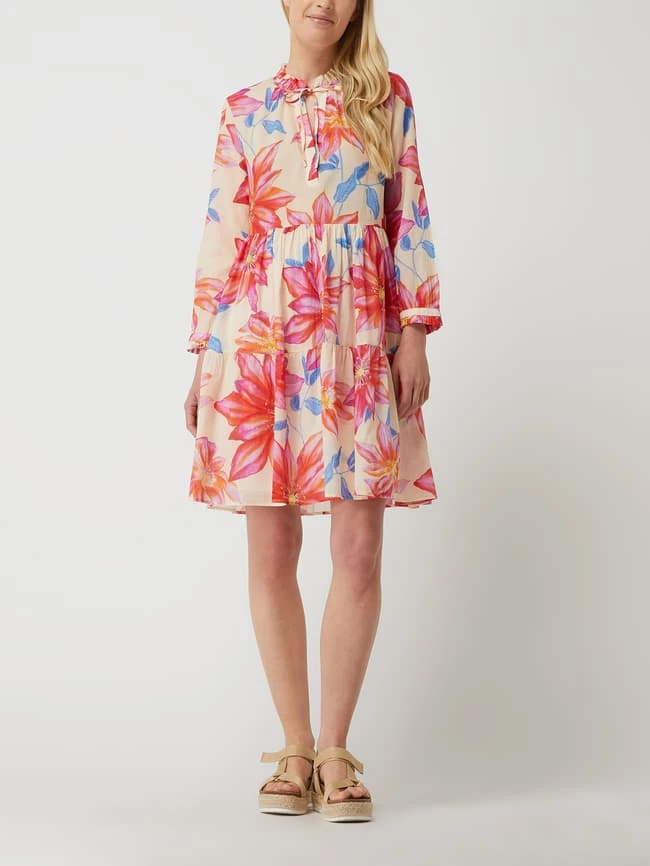 0039 Italy Kleid Mit Floralem Muster Modell 'Milly' - Pink 1 0039 Italy Kleid Mit Floralem Muster Modell 'Milly' - Pink