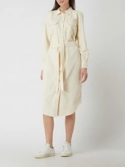 Object Blusenkleid Aus Denim Modell 'Clarize' - Sand