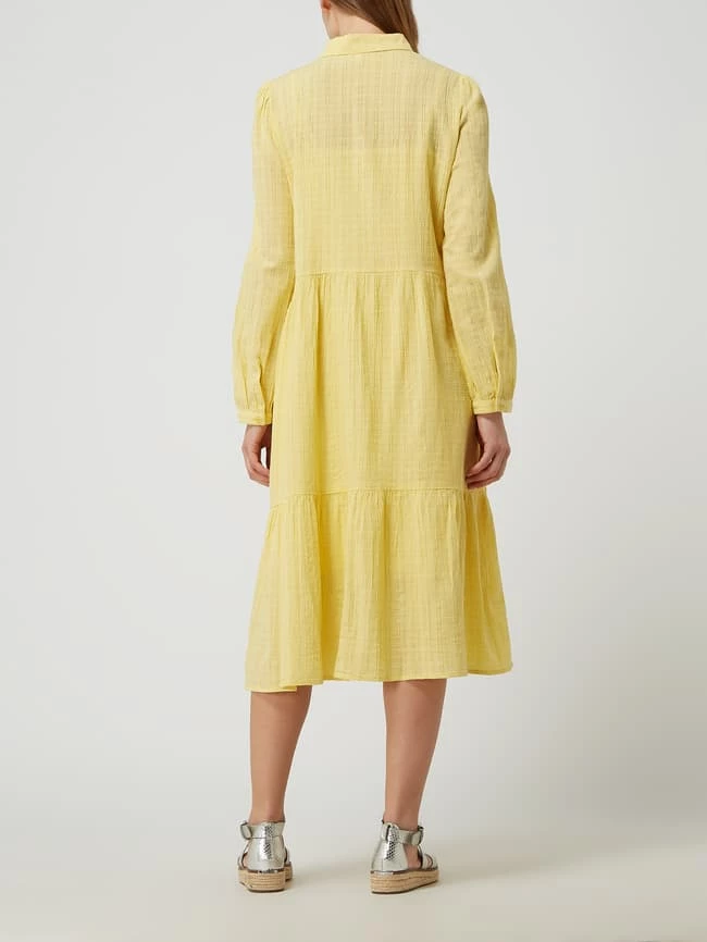 Edc By Esprit Midikleid Aus Baumwolle - Gelb 4 Edc By Esprit Midikleid Aus Baumwolle - Gelb – Bild 4
