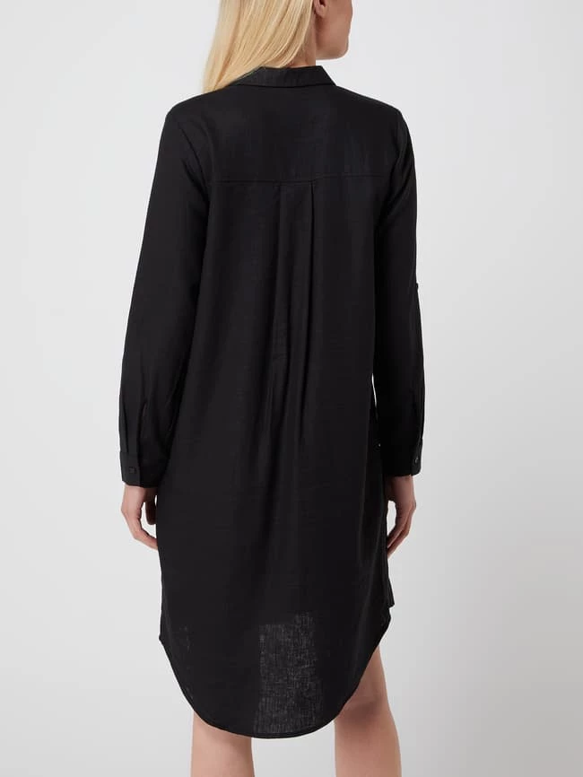 Soyaconcept Hemdblusenkleid Aus Leinen-Viskose-Mix - Schwarz 5 Soyaconcept Hemdblusenkleid Aus Leinen-Viskose-Mix - Schwarz – Bild 5