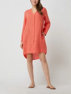 Frieda & Freddies Blusenkleid Aus Leinen - Orange