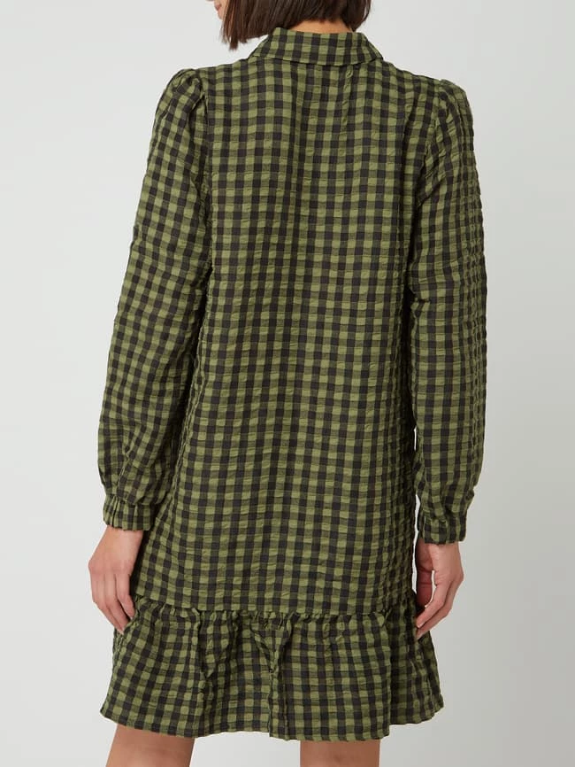 FREE/QUENT Blusenkleid Mit Crinkle-Effekt Modell 'Livy' - Khaki 5 FREE/QUENT Blusenkleid Mit Crinkle-Effekt Modell 'Livy' - Khaki – Bild 5