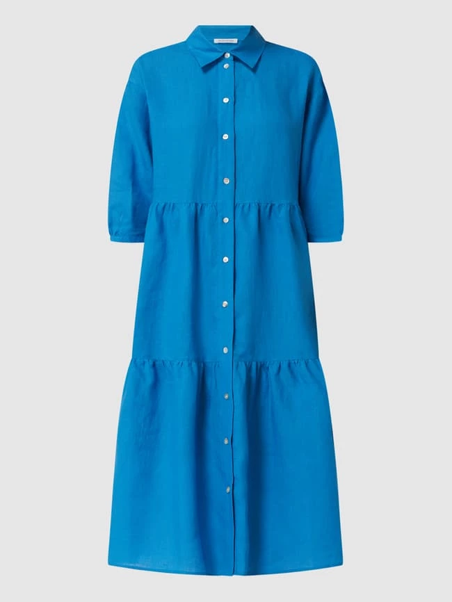 Seidensticker Leinenkleid Im Stufen-Look - Blau 2 Seidensticker Leinenkleid Im Stufen-Look - Blau – Bild 2