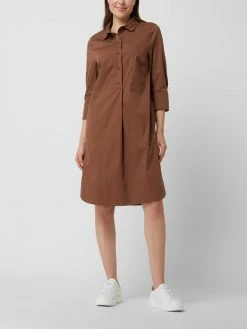 ROBE LÉGÈRE Hemdblusenkleid Mit 3/4-Arm - Haselnuss Braun