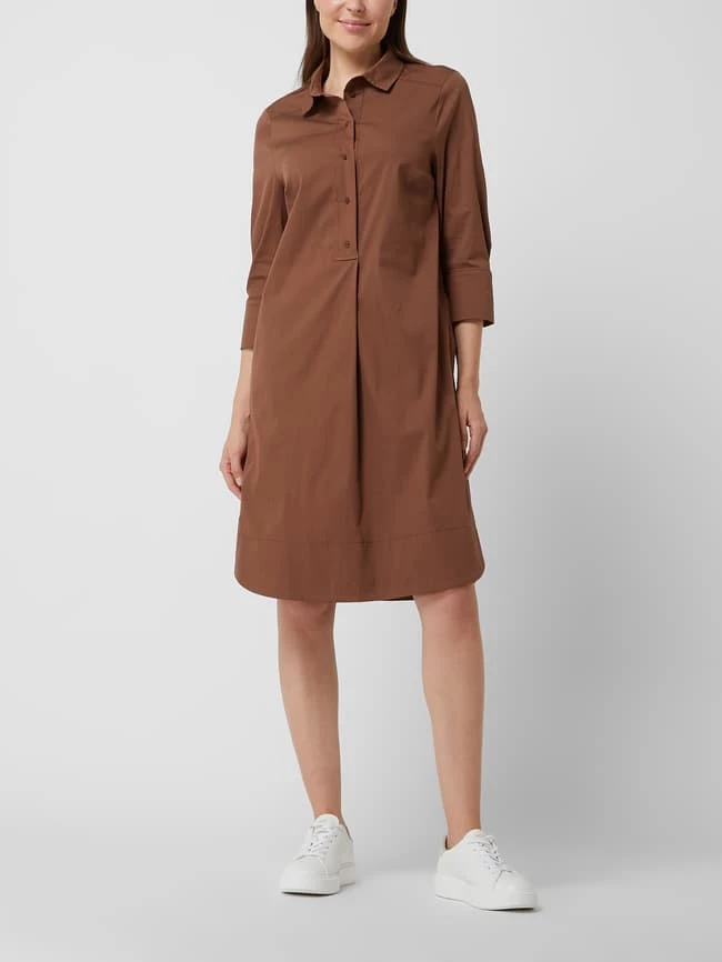 ROBE LÉGÈRE Hemdblusenkleid Mit 3/4-Arm - Haselnuss Braun 1 ROBE LÉGÈRE Hemdblusenkleid Mit 3/4-Arm - Haselnuss Braun