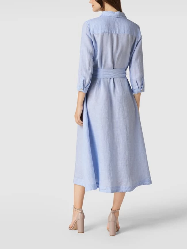 Christian Berg Woman Hemdblusenkleid Aus Leinen - Jeans 5 Christian Berg Woman Hemdblusenkleid Aus Leinen - Jeans - Image 5