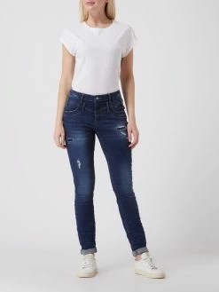 Buena Vista Slim Fit Jeans Mit Stretch-Anteil Modell 'Florida' - Dunkelblau