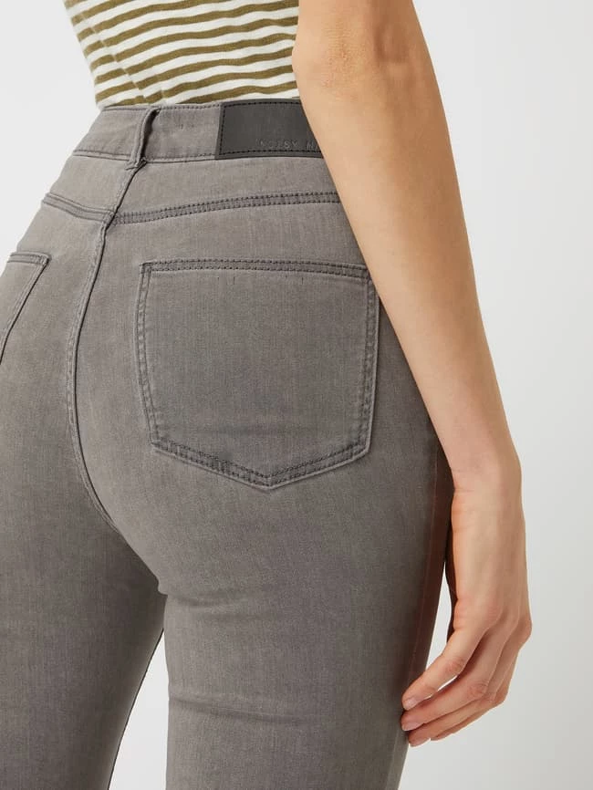 Noisy May Skinny Fit High Waist Jeans Mit Stretch-Anteil Modell 'Sallie' - Hellgrau Meliert 3 Noisy May Skinny Fit High Waist Jeans Mit Stretch-Anteil Modell 'Sallie' - Hellgrau Meliert – Bild 3