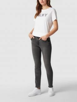 Edc By Esprit Slim Fit Jeans Mit Stretch-Anteil - Schwarz