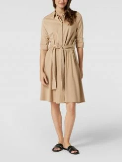 ONLY CARMAKOMA Shop 11 Marc Cain Tailliertes Midikleid Mit Umlegekragen - Taupe