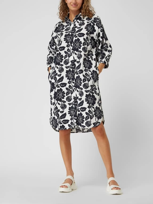 ROBE LÉGÈRE Blusenkleid Mit Floralem Muster - Dunkelblau 1 ROBE LÉGÈRE Blusenkleid Mit Floralem Muster - Dunkelblau