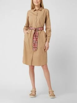 Milano Italy Blusenkleid Aus Baumwolle - Sand