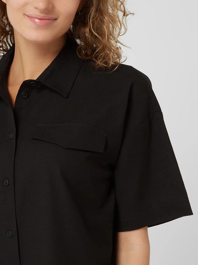 Armedangels Hemdblusenkleid Mit Leinen Modell 'Raynaa' - Schwarz 3 Armedangels Hemdblusenkleid Mit Leinen Modell 'Raynaa' - Schwarz – Bild 3