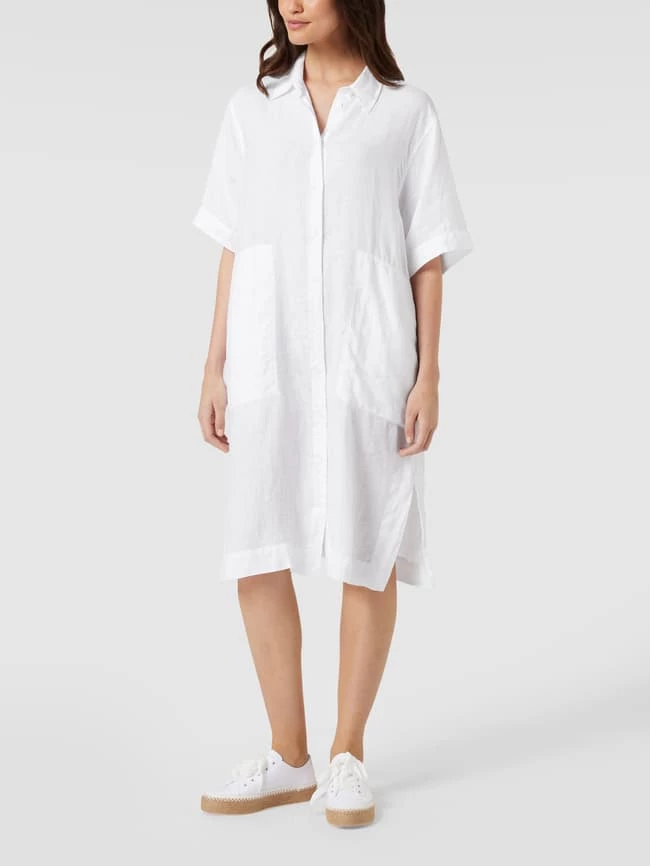 MOS MOSH Hemdblusenkleid Aus Leinen - Weiß 1 MOS MOSH Hemdblusenkleid Aus Leinen - Weiß