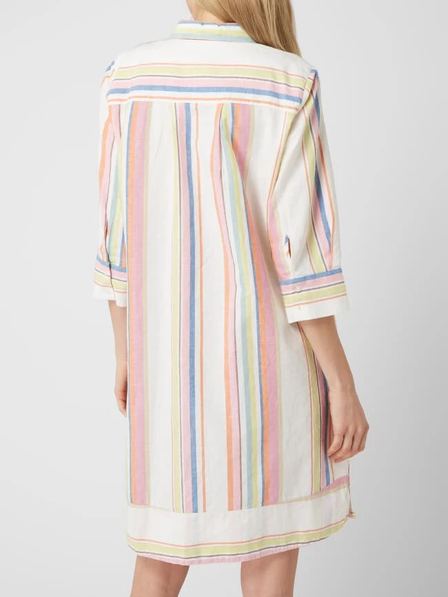 Milano Italy Hemdblusenkleid Mit Leinen-Anteil - Pink 5 Milano Italy Hemdblusenkleid Mit Leinen-Anteil - Pink - Image 5