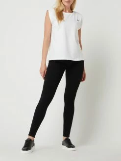 Only Skinny Fit Low Waist Jeans Mit Stretch-Anteil Modell 'Coral' - Schwarz