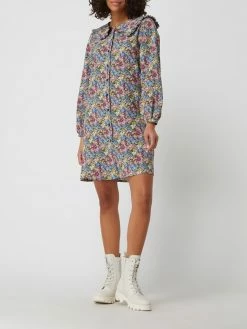 Rich & Royal Blusenkleid Mit Millefleurs - Marineblau