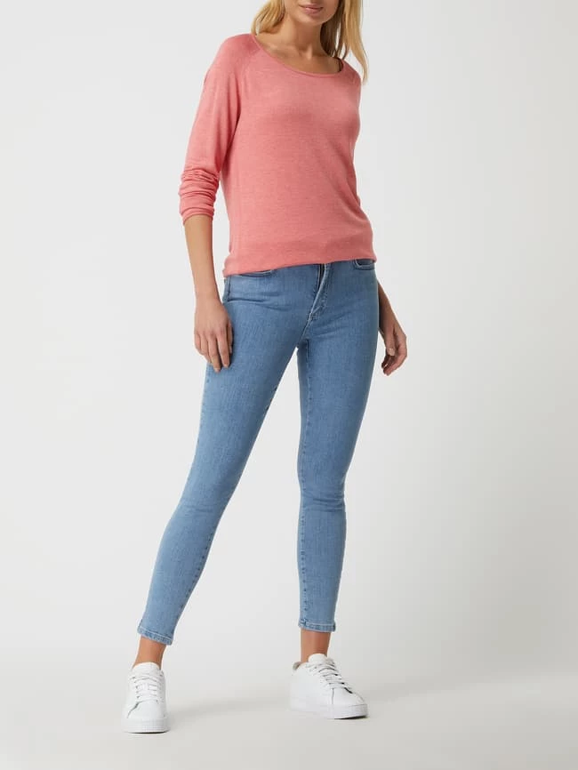 Pieces Skinny Fit Jeans Mit Stretch-Anteil Modell 'Delly' - Blau Meliert 1 Pieces Skinny Fit Jeans Mit Stretch-Anteil Modell 'Delly' - Blau Meliert