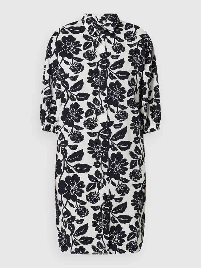 ROBE LÉGÈRE Blusenkleid Mit Floralem Muster - Dunkelblau 2 ROBE LÉGÈRE Blusenkleid Mit Floralem Muster - Dunkelblau – Bild 2