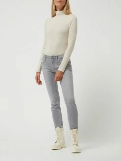 Marc O'Polo Denim Slim Fit Mid Rise Jeans Mit Stretch-Anteil Modell 'Alva' - Hellgrau