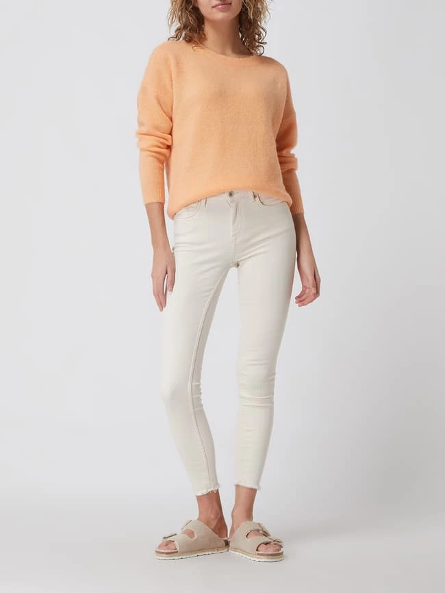Only Skinny Fit Ankle Cut Jeans Mit Stretch-Anteil Modell 'Blush' - Ecru 1 Only Skinny Fit Ankle Cut Jeans Mit Stretch-Anteil Modell 'Blush' - Ecru