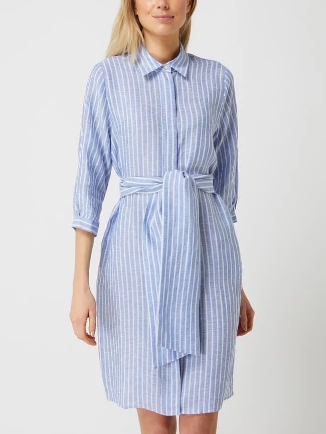 Seidensticker Blusenkleid Aus Leinen - Hellblau 4 Seidensticker Blusenkleid Aus Leinen - Hellblau – Bild 4