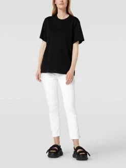 MAC Slim-fit Jeans Mit Kontrastnähten Modell 'Angela' - Weiß