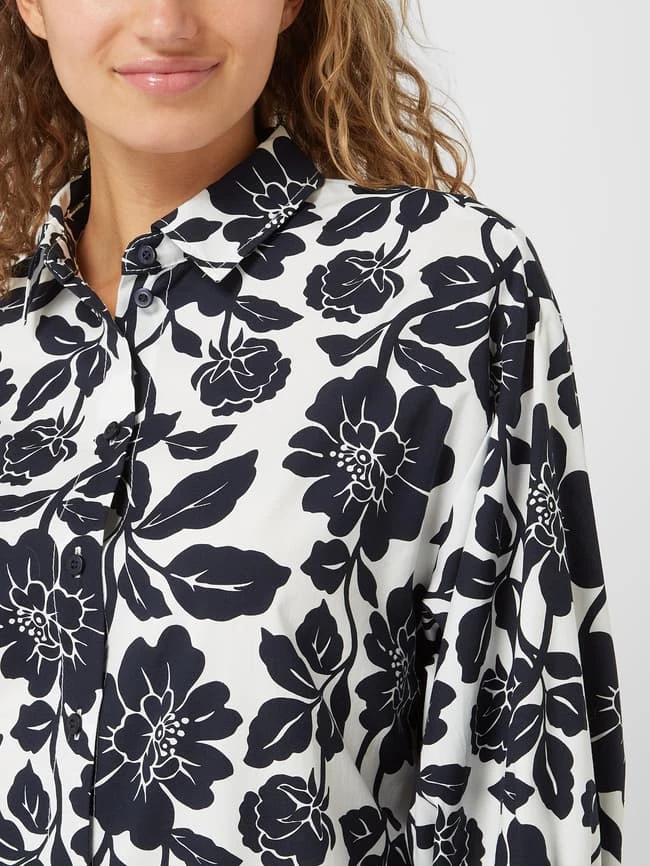 ROBE LÉGÈRE Blusenkleid Mit Floralem Muster - Dunkelblau 3 ROBE LÉGÈRE Blusenkleid Mit Floralem Muster - Dunkelblau – Bild 3