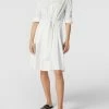 Marc Cain Tailliertes Midikleid Mit Umlegekragen - Offwhite