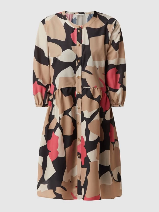 BETTY & CO WHITE Blusenkleid Mit Allover-Muster - Beige 2 BETTY & CO WHITE Blusenkleid Mit Allover-Muster - Beige – Bild 2