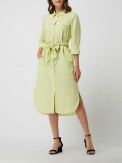 S.Oliver BLACK LABEL Blusenkleid Mit Taillenband - Pastellgelb