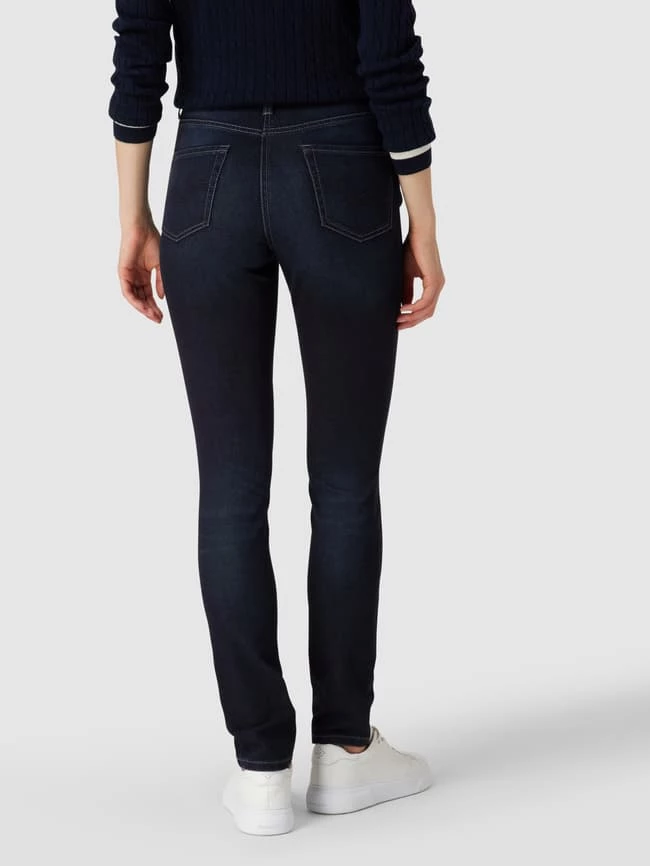 Cambio Skinny Fit Jeans Mit Kontrastnähten - Dunkelblau 5 Cambio Skinny Fit Jeans Mit Kontrastnähten - Dunkelblau – Bild 5