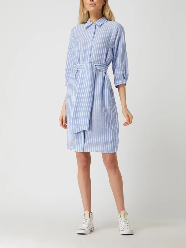 Seidensticker Blusenkleid Aus Leinen - Hellblau 1 Seidensticker Blusenkleid Aus Leinen - Hellblau