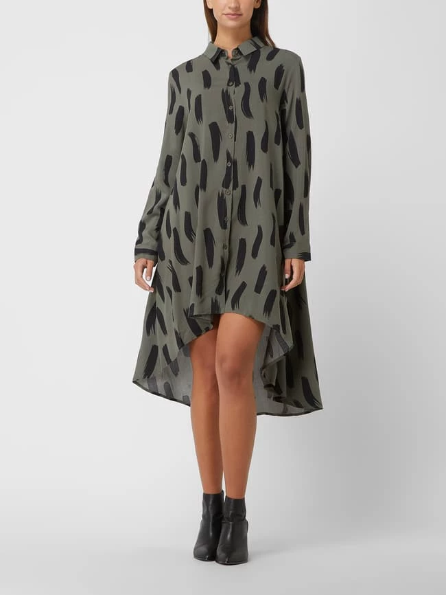 Apricot Blusenkleid Aus Viskose - Khaki 1 Apricot Blusenkleid Aus Viskose - Khaki