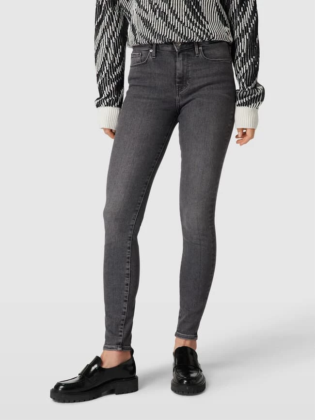 Tommy Hilfiger Skinny Fit Jeans Im Used-Look Modell 'EVA' - Mittelgrau 4 Tommy Hilfiger Skinny Fit Jeans Im Used-Look Modell 'EVA' - Mittelgrau – Bild 4