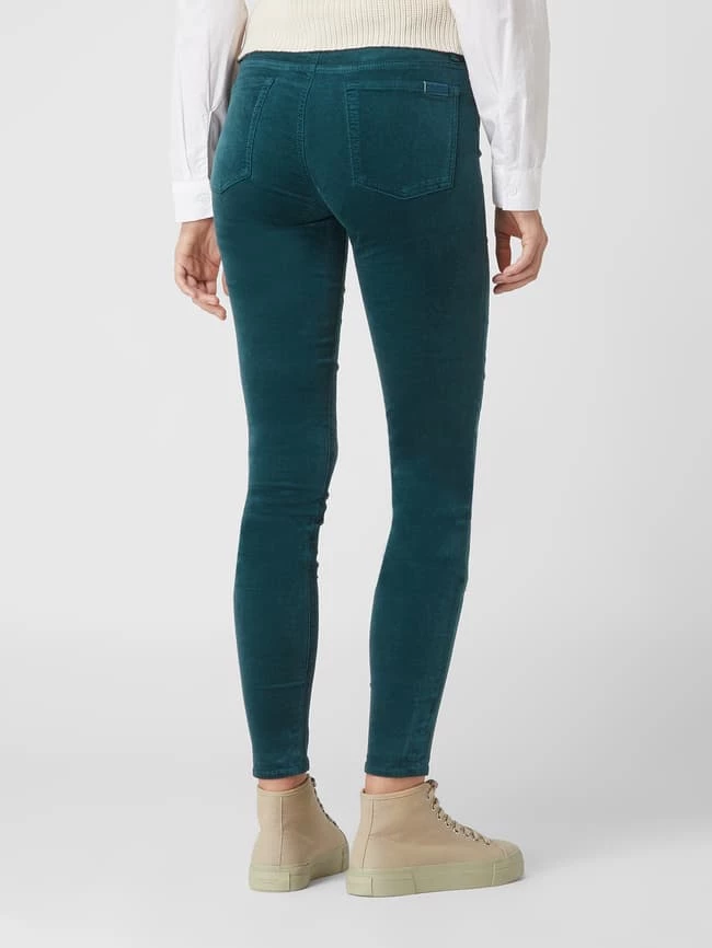 7 For All Mankind Super Skinny Fit High Waist Samthose Mit Stretch-Anteil - Olivgrün 5 7 For All Mankind Super Skinny Fit High Waist Samthose Mit Stretch-Anteil - Olivgrün – Bild 5